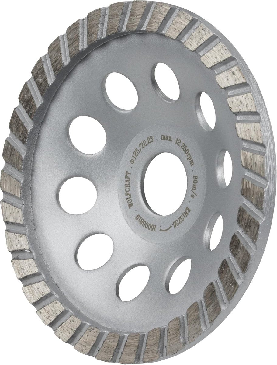 Wolfcraft - diamant schuurkop - ø 125 mm - komschijf - 8382000
