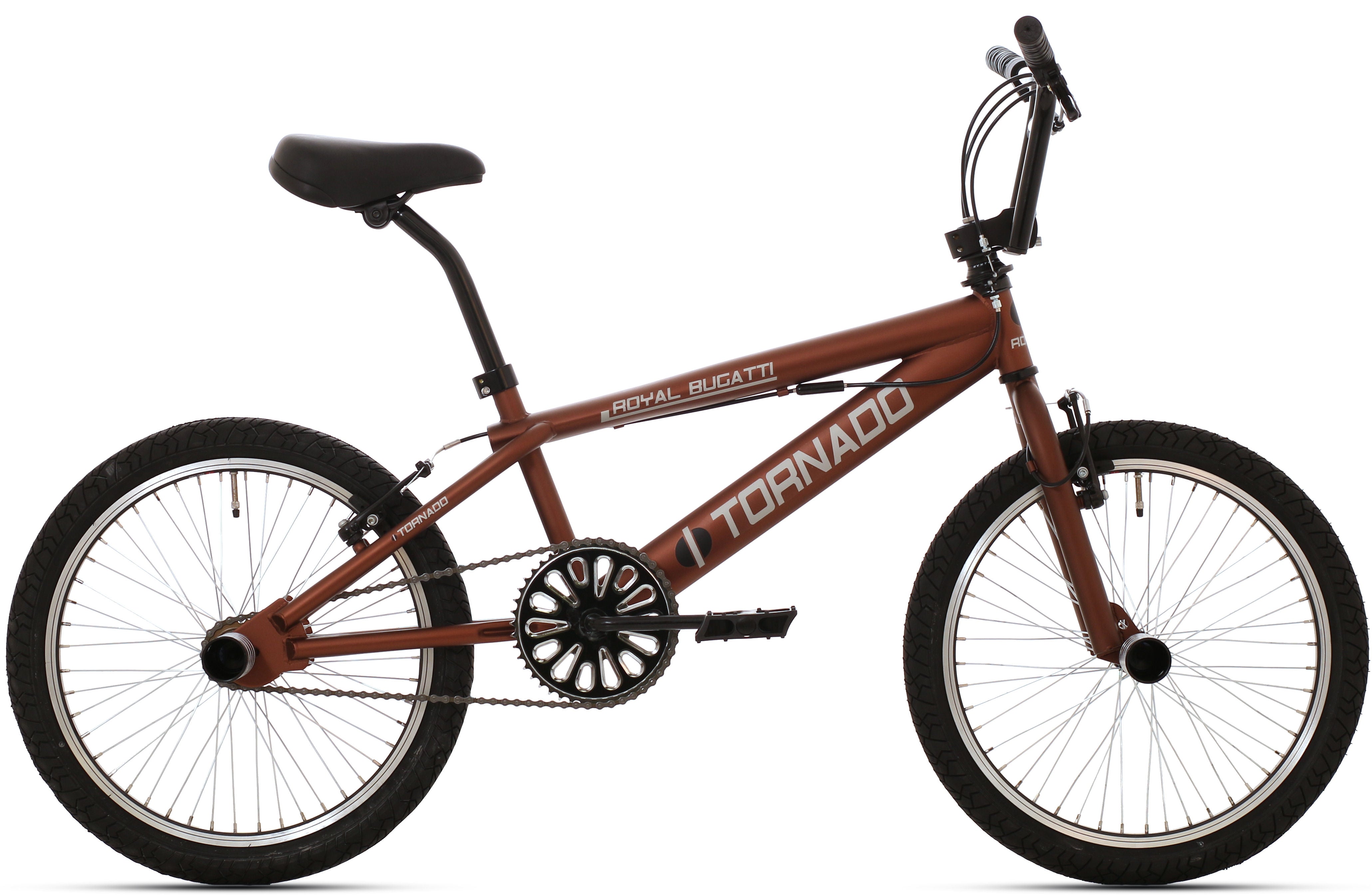 Royal bmx fiets -bugatti tornado freestyle 20 inch - donkerbruin