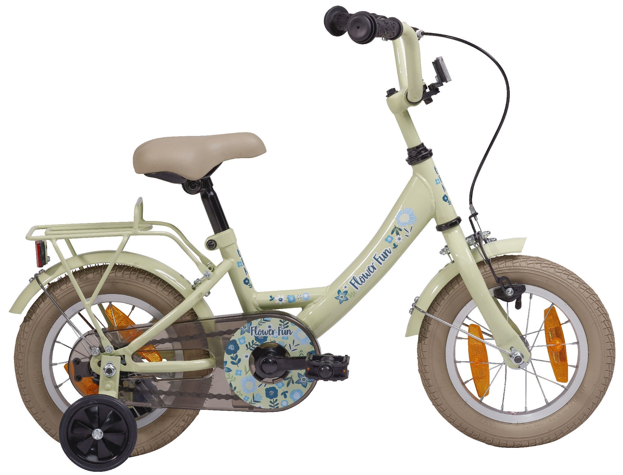 Kinderfiets 12 Bikefun Flower Fun - groen