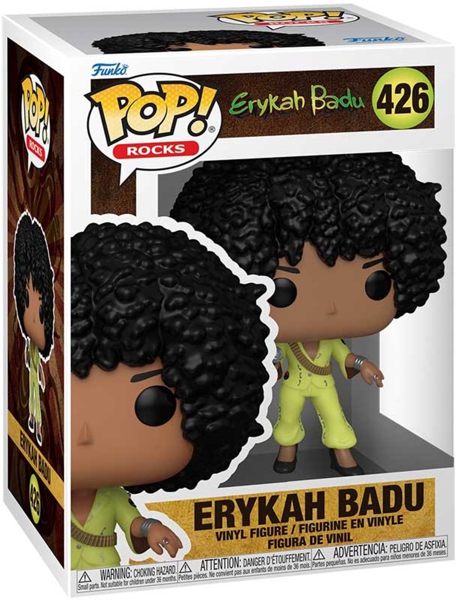 Funko erykah badu pop! rocks vinyl figure erykah badu(essence awards) 9 cm pop! figuur
