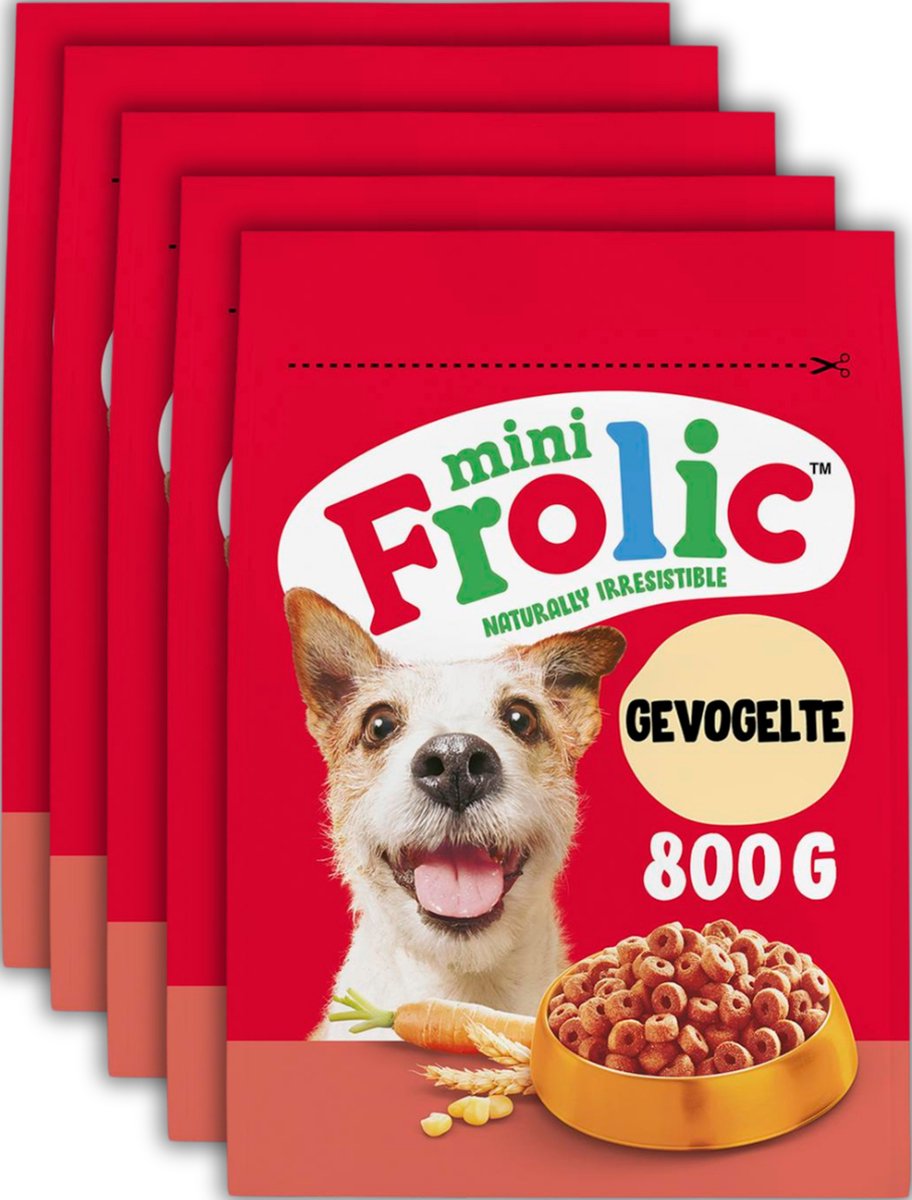 Frolic hondenbrokken mini - compleet droogvoer - gevogelte - 5x800g