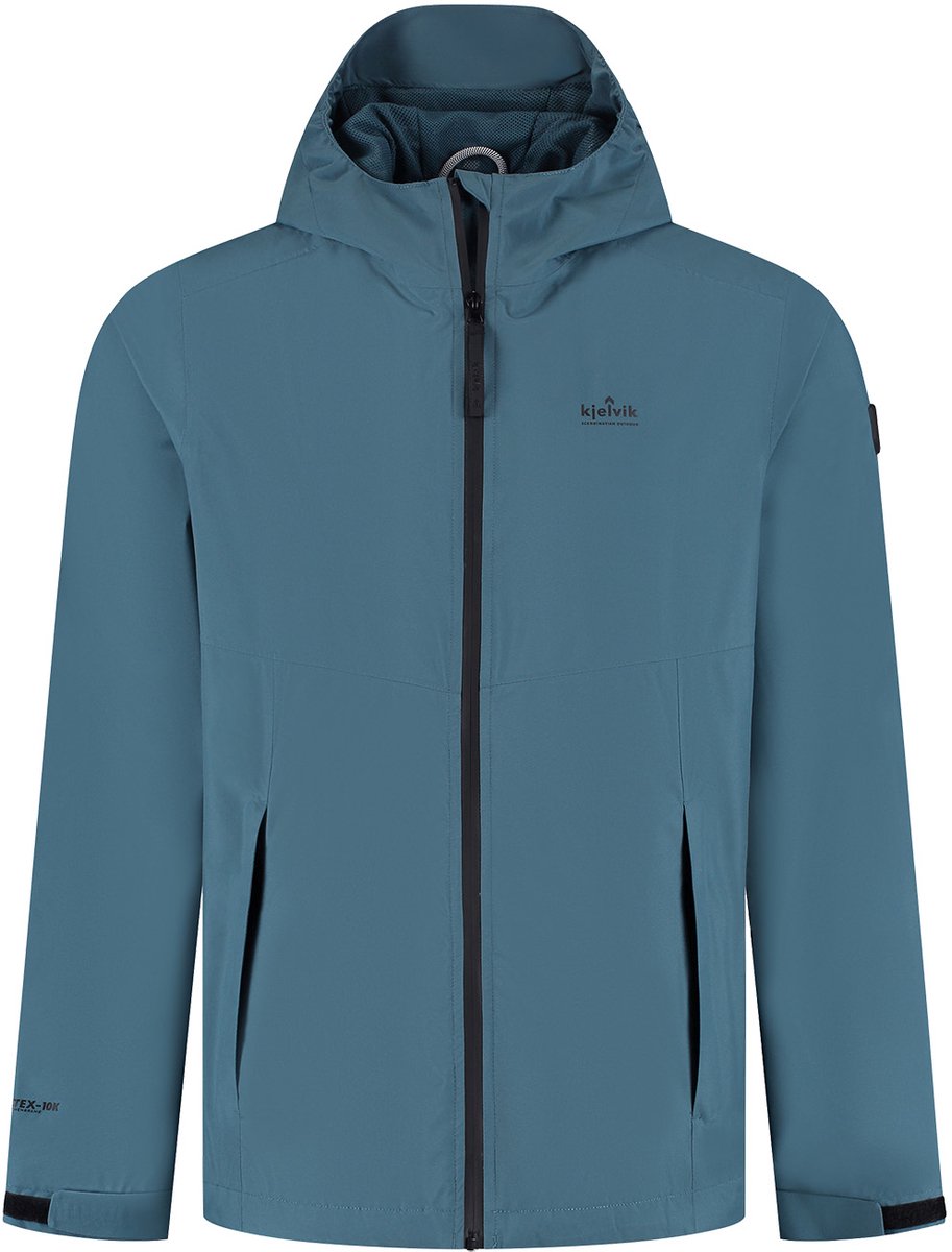 Kjelvik outdoorjas kiron blauw
