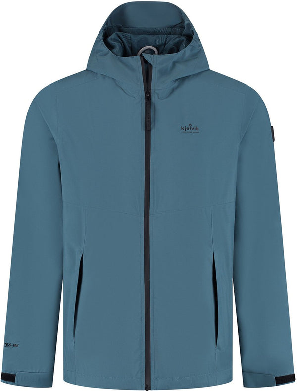 Kjelvik outdoorjas kiron blauw