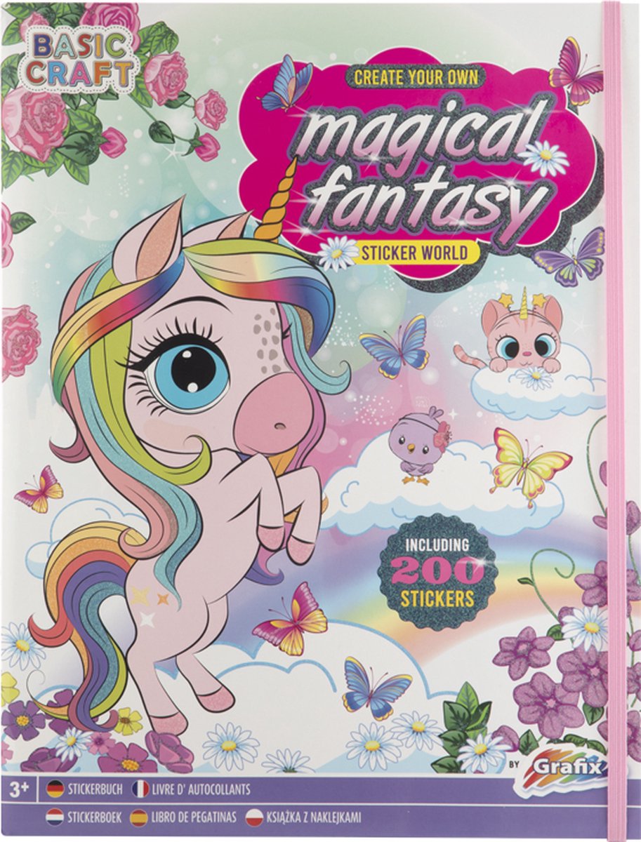 Stickerboek Magische Fantasie met 200 Stickers