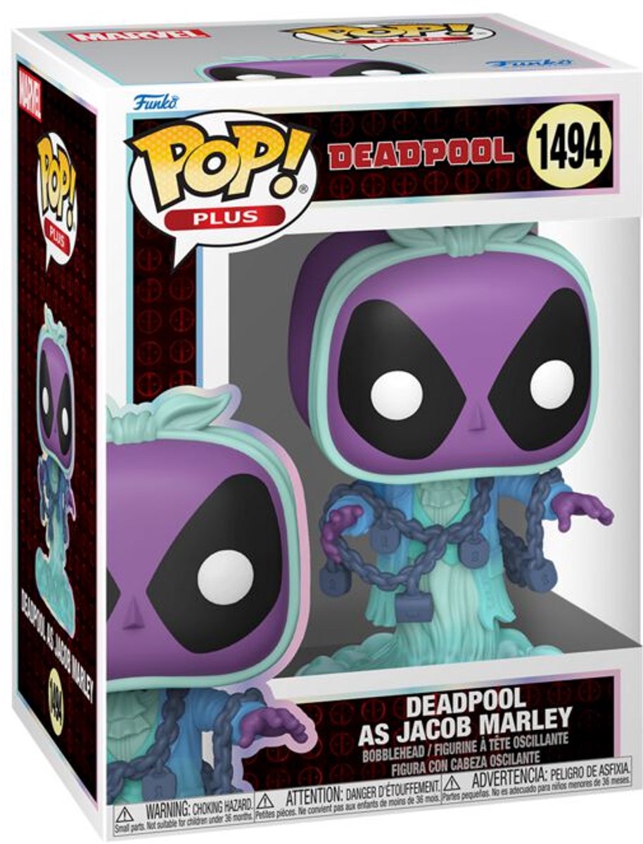 Funko deadpool deadpool as jacob marley vinylfiguur 1494 unisex pop! - neutraal - standard