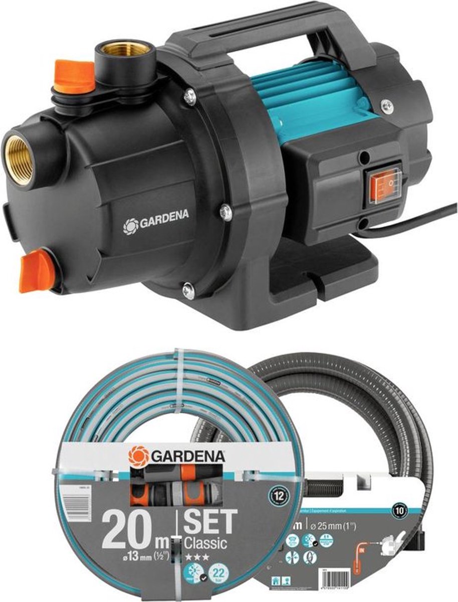 Gardena 3000 4 basic set tuinpomp 3000 l h 35 m