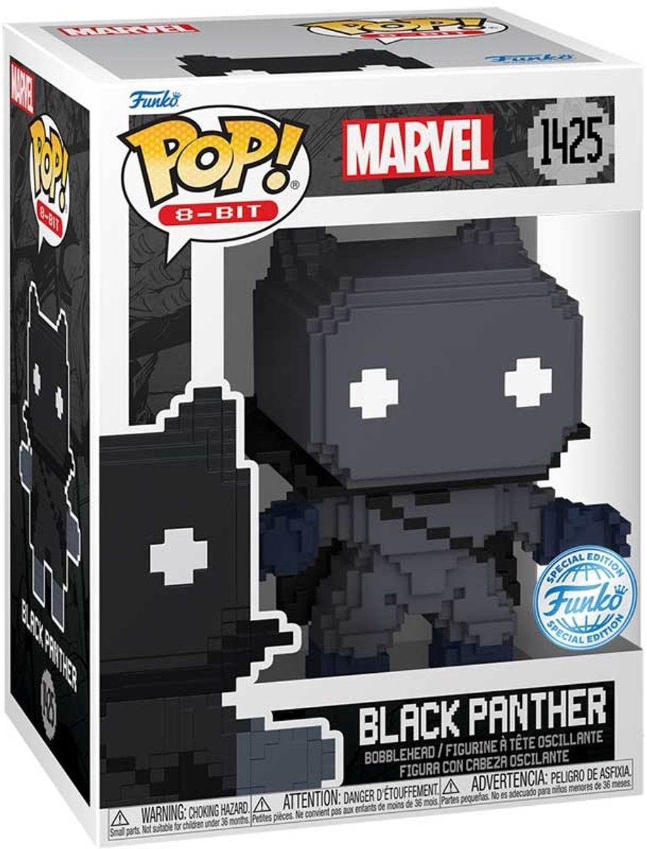 Funko! marvel pop! 8-bit vinyl figur black panther 9 cm