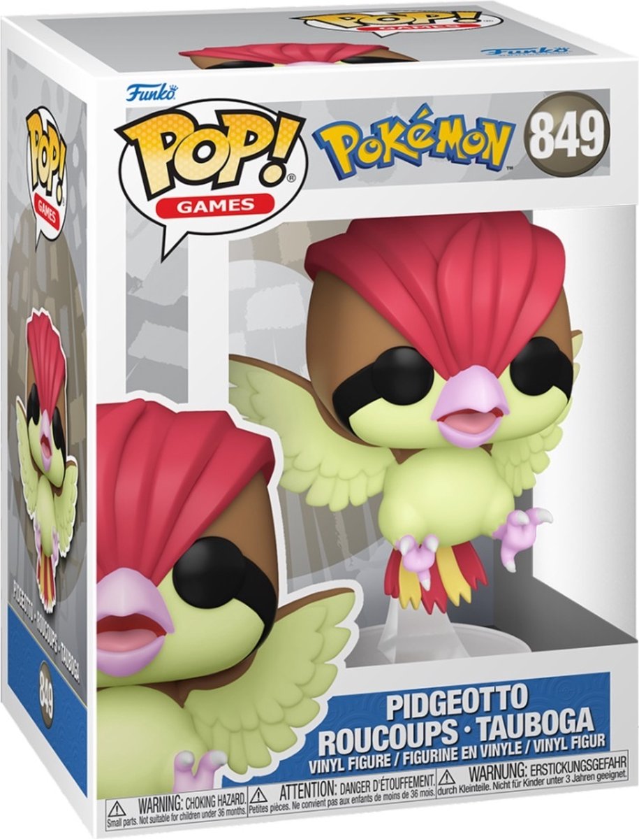 Funko pop games: pokémon pidgeotto - pop