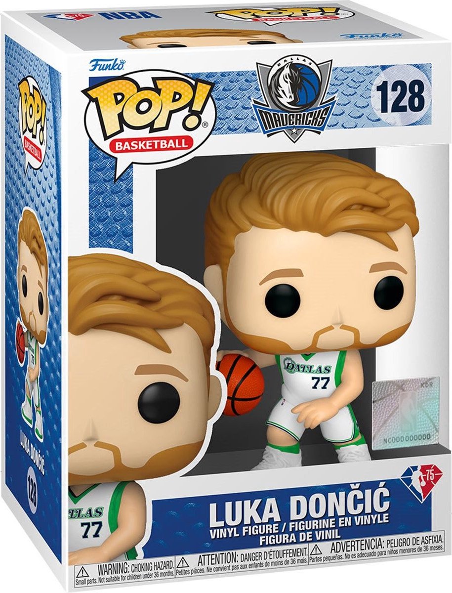 Funko pop basketball: dallas mavericks - luka dončić pop #128
