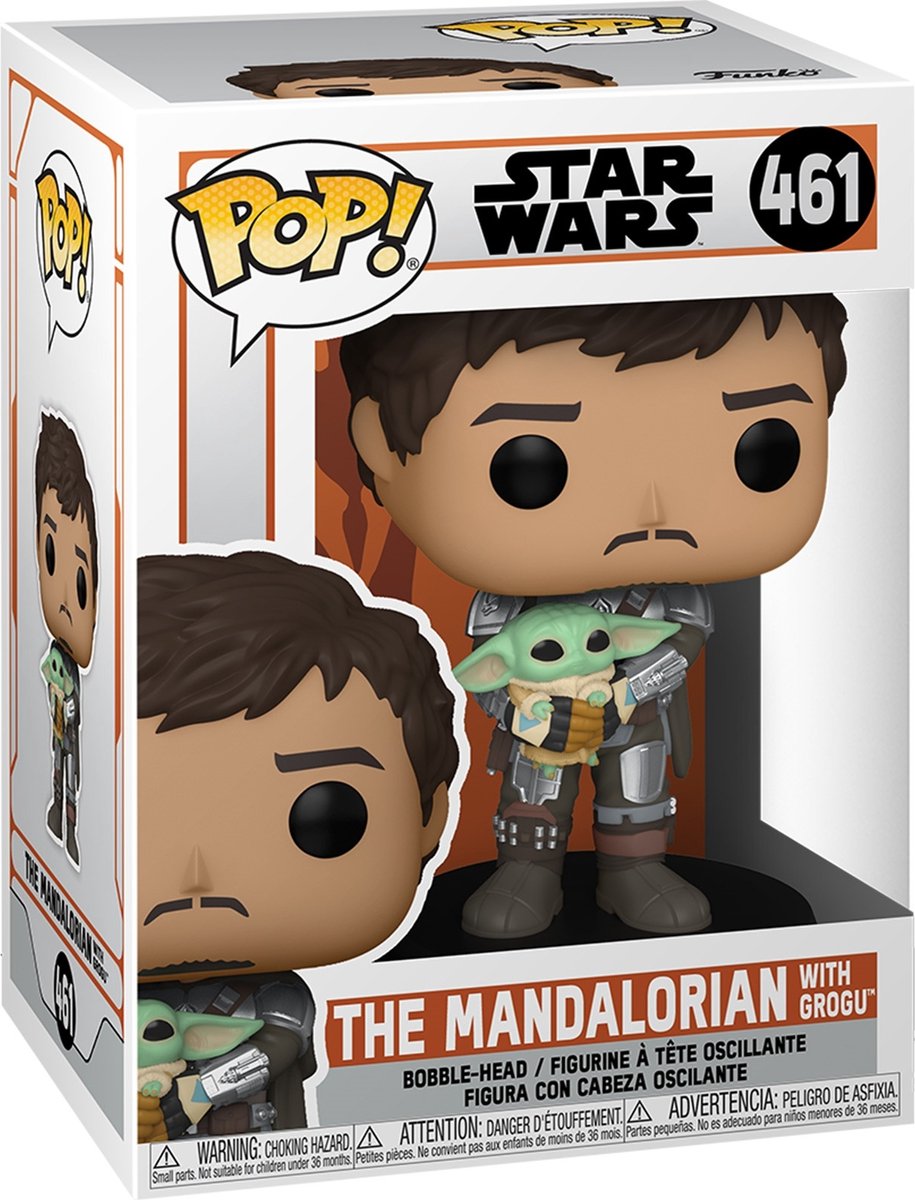 Funko star wars - pop! tv the mandalorian grogu 9 cm verzamelfiguur - multicolours