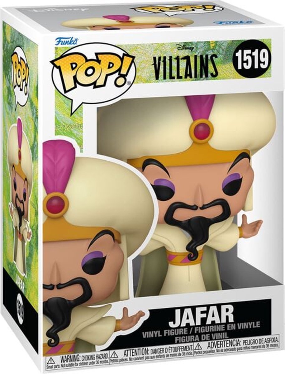 Funko aladdin villains - jafar vinylfiguur 1519 pop! meerkleurig