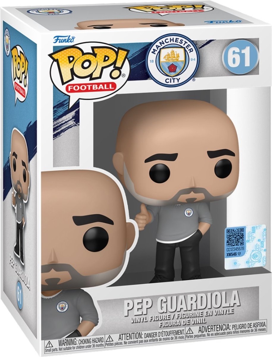 Funko pop football: mancity - pep guardiola - pop #61