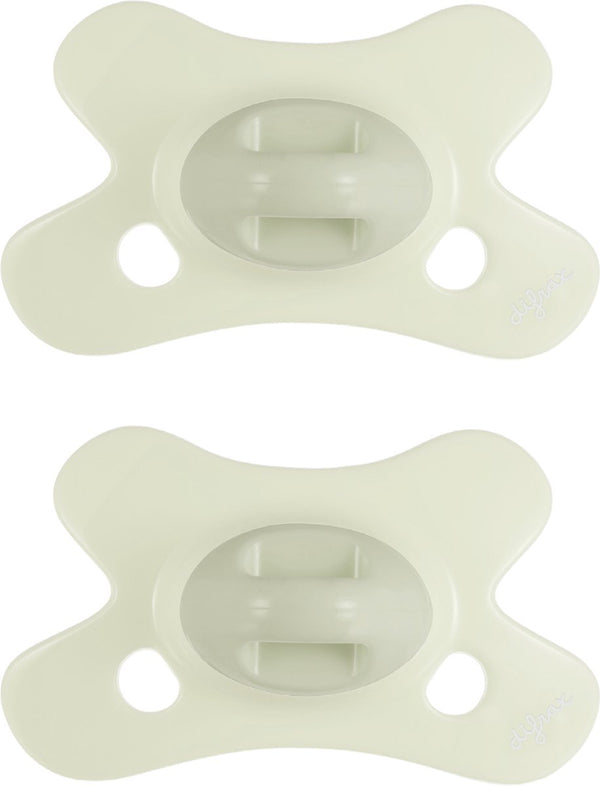 Difrax fopspeen natural - 0 tot 6 maanden - lichtgroen - 2 stuks