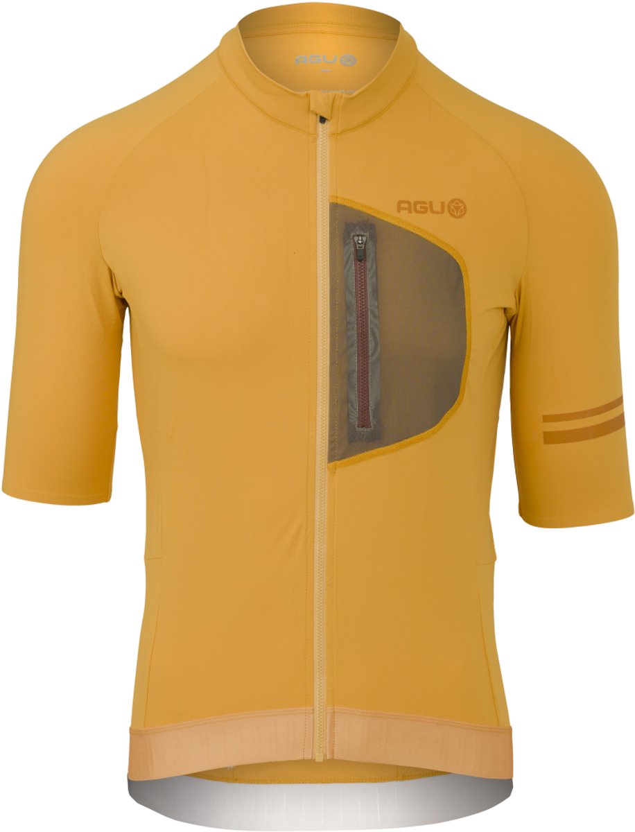 Agu venture gravel fietsshirt heren - korte mouwen - paprika orange - maat m
