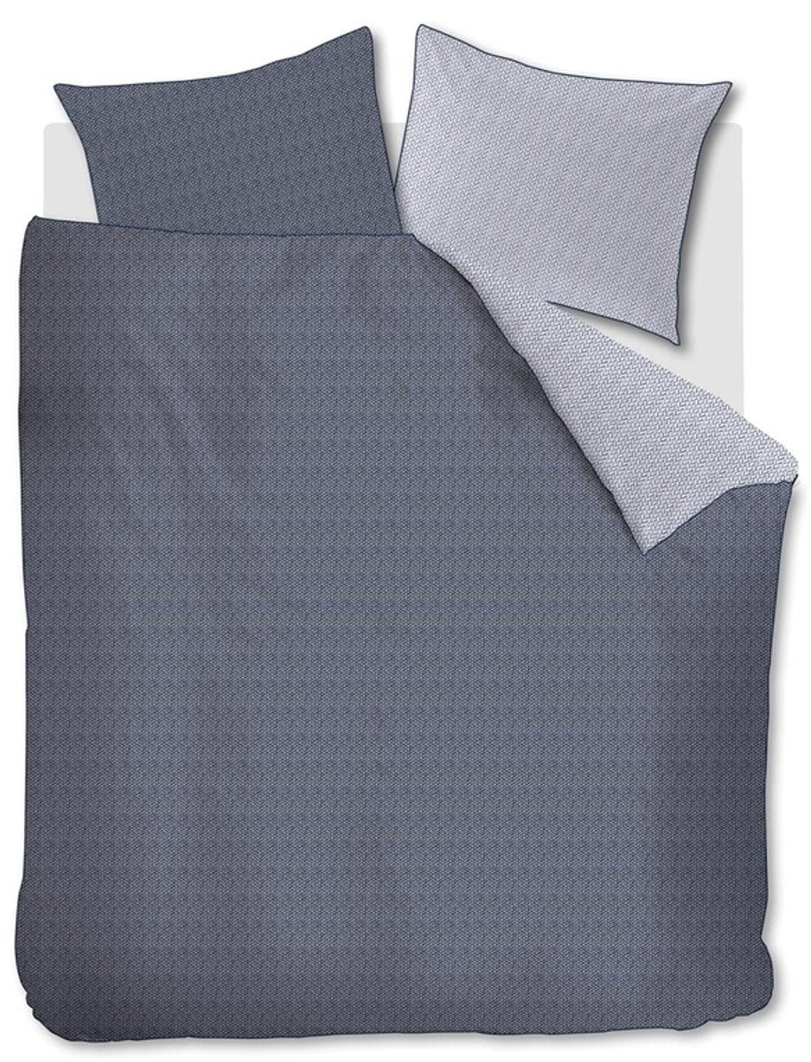 Riviera maison twisted dekbedovertrek - lits-jumeaux xl - 260x200 220 - blauw