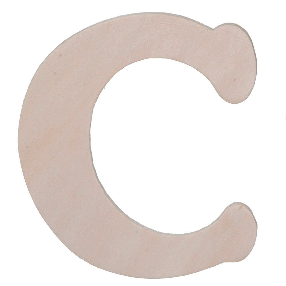 Darice • uitgesneden houten letter c 10,8cmx5mm