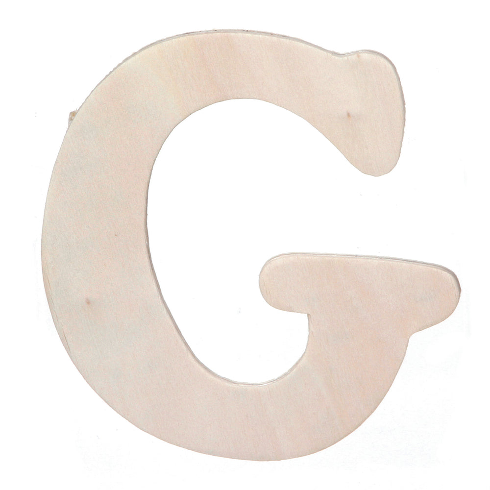 Darice • uitgesneden houten letter g 10,8cmx5mm