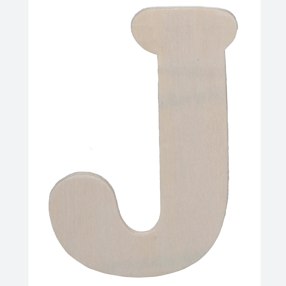 Darice • uitgesneden houten letter j 10,8cmx5mm