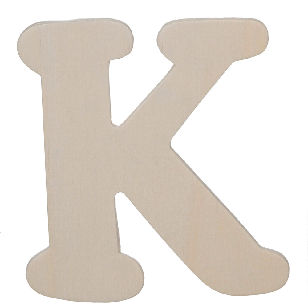 Darice • uitgesneden houten letter k 10,8cmx5mm