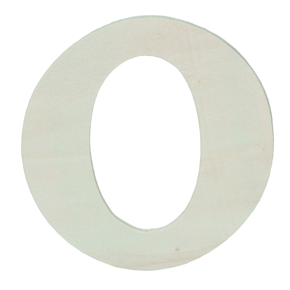 Darice • uitgesneden houten letter o 10,8cmx5mm