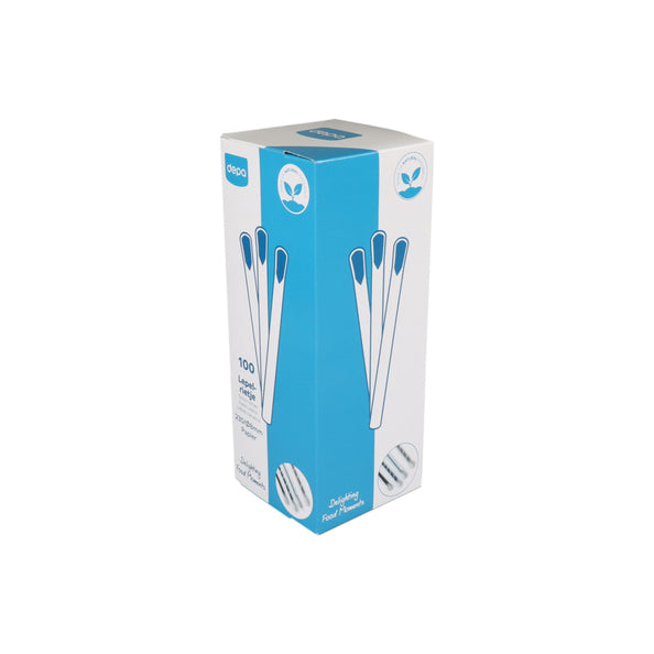 Depa lepelrietje papier assorti 230x8mm (100 stuks)