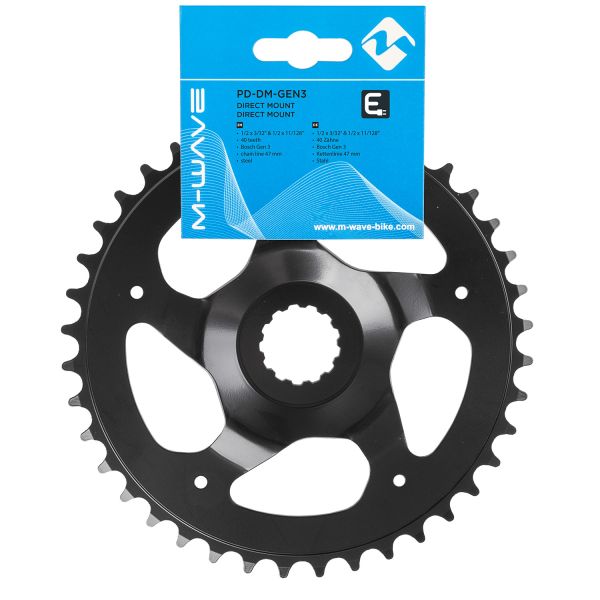 M-wave kettingblad e-bike bosch-3 42t - zwart