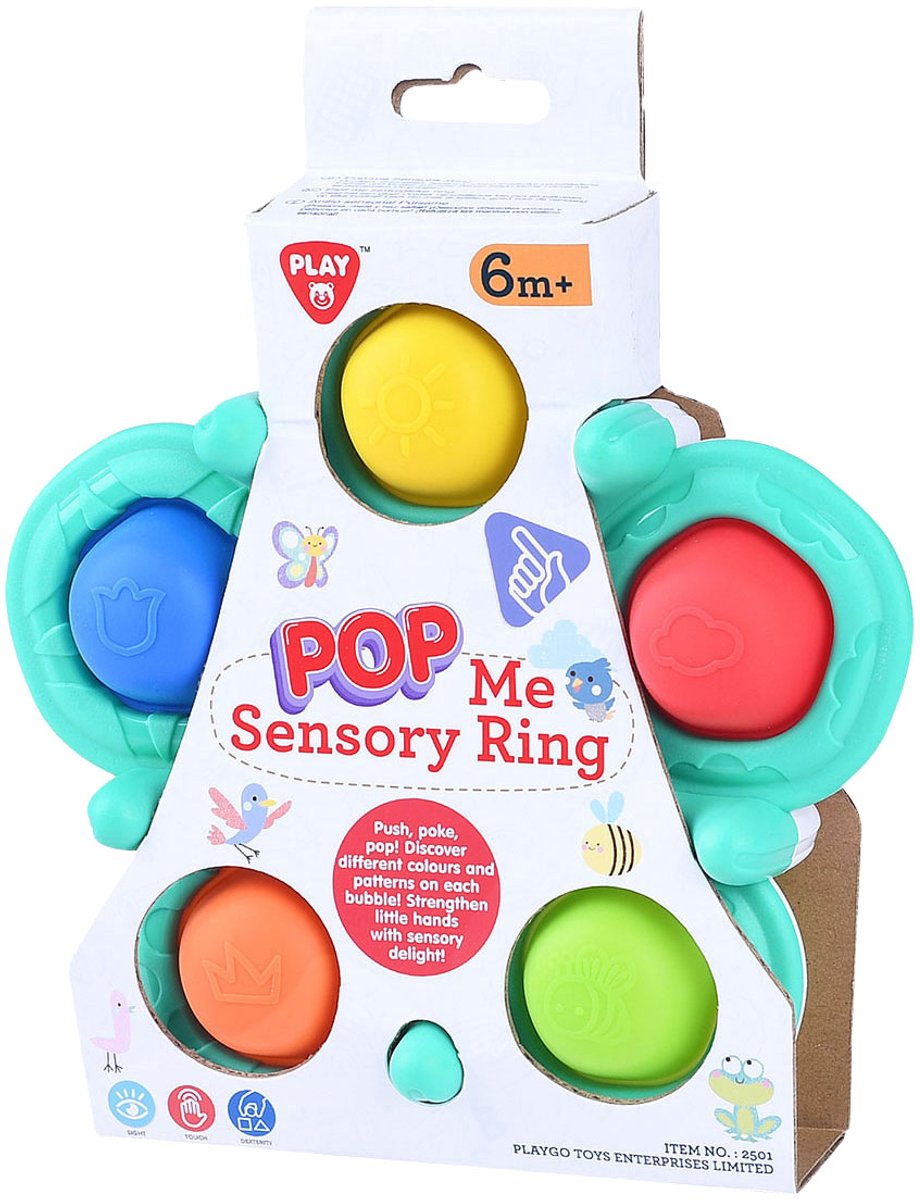 Speel baby sensorische ring met ballen, 6dlg.