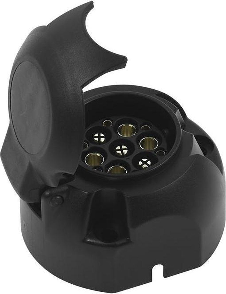 Proplus stekkerdoos - 13-polig - multicon west - pvc - zwart