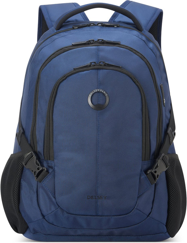 Delsey element backpack navigator – 29 liter – laptoprugzak 15,6 inch – usb-poort – smart-sleeve – blue