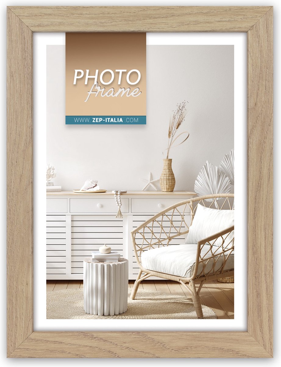 Zep - houten fotolijst vivan 7 lichtbruin voor foto formaat 20x30 - v33237