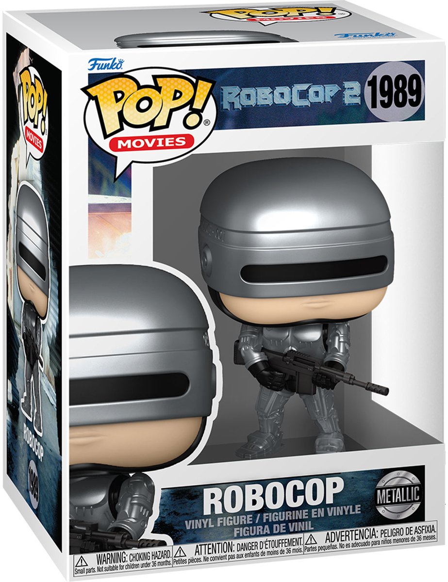 Funko robocop 2 - robocop (chase edition möglich) vinyl figur 1989 unisex pop! - meerkleurig - standard