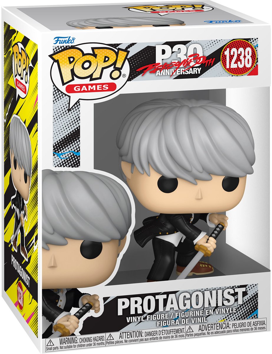 Funko persona 4 pop! games vinyl figure protagonist (yu) 9 cm pop! figuur