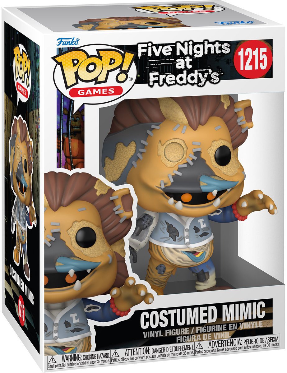 Funko five nights at freddy's costumed mimic vinylfiguur 1215 unisex pop! - neutraal - standard