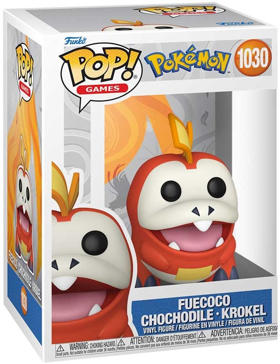 Funko pokémon fuecoco - chochodile - krokel vinylfiguur 1030 unisex pop! - meerkleurig - standard