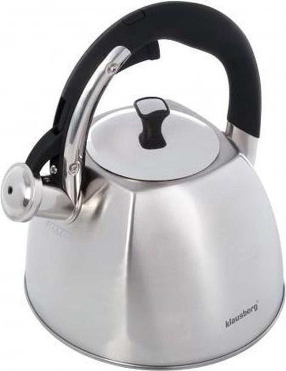 Klausberg kb-7409 fluitketel - 2,2l - rvs - alle warmtebronnen