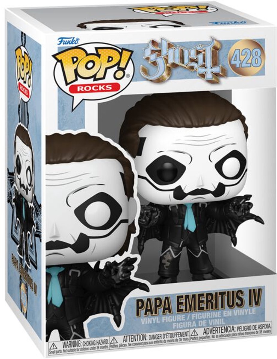 Funko ghost papa emeritus iv vinyl figur 428 unisex pop! - neutraal - standard