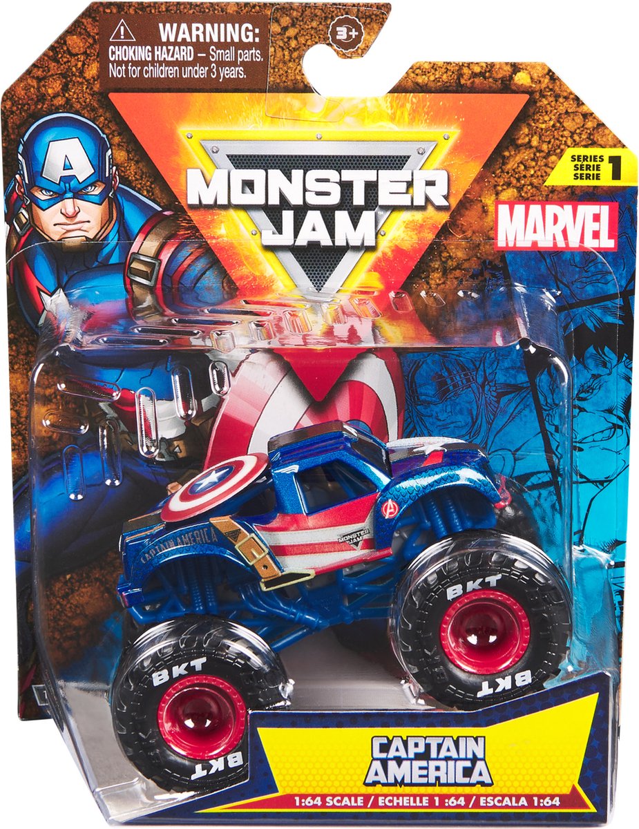 Monster jam 1:64 1 pak marvel (kont)