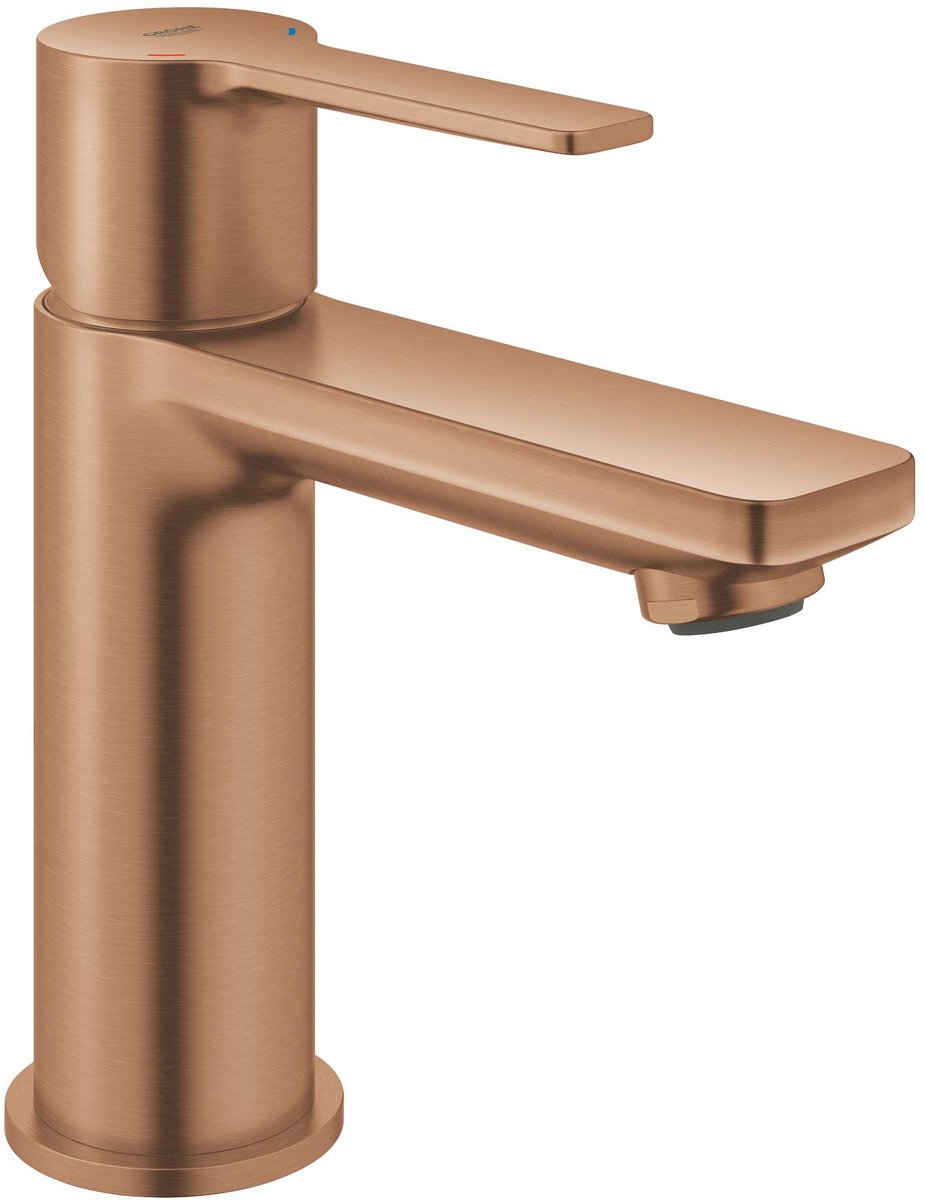 Grohe lineare new xs-size wastafelmengkraan – push-open – ecojoy – fastfixation plus – geborsteld warm sunset