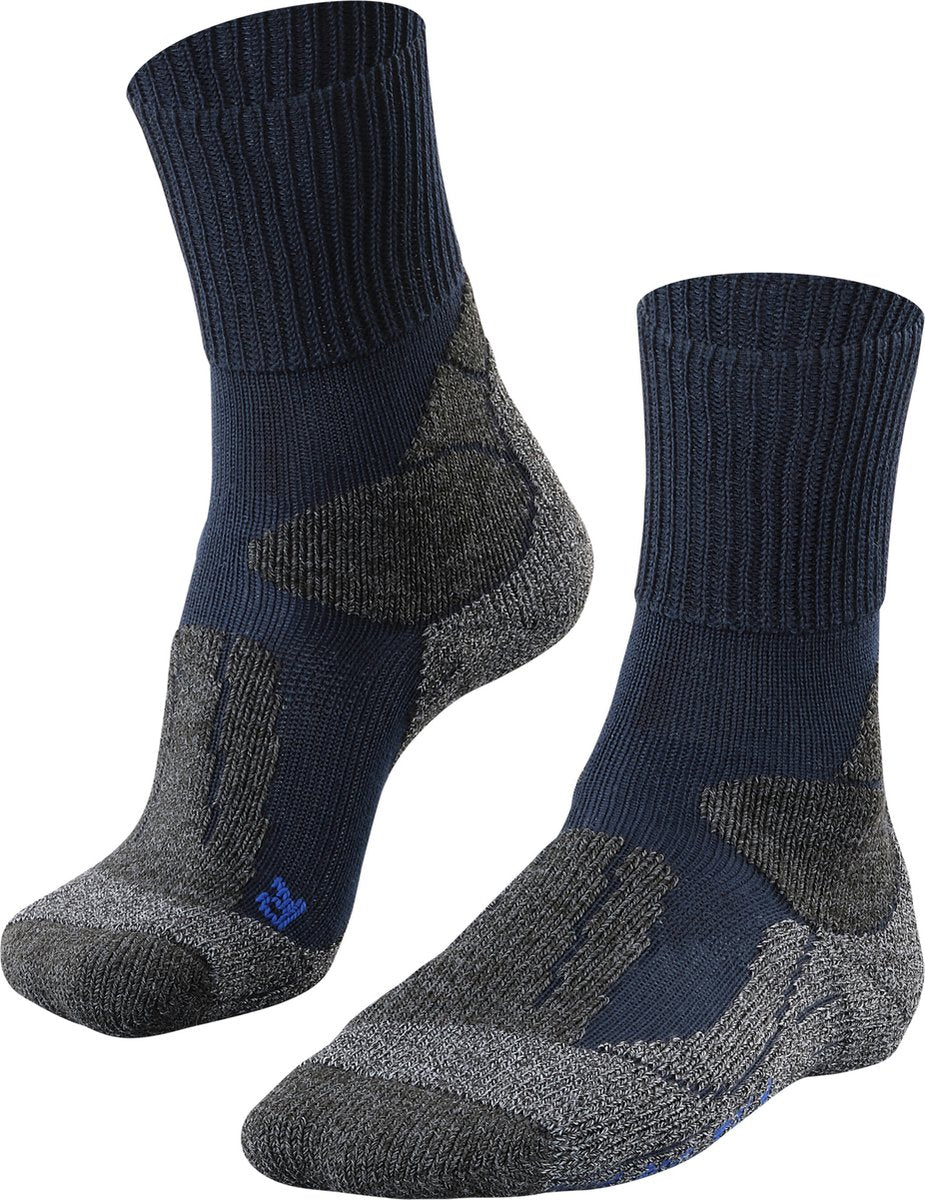 Falke tk1 cool anti-blaar dik lyocell functioneel materiaal wandelsokken heren blauw - maat 39-41