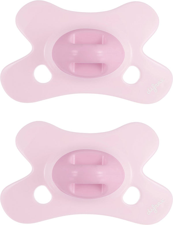 Difrax fopspeen dental - 0 tot 6 maanden - lichtroze - 2 stuks