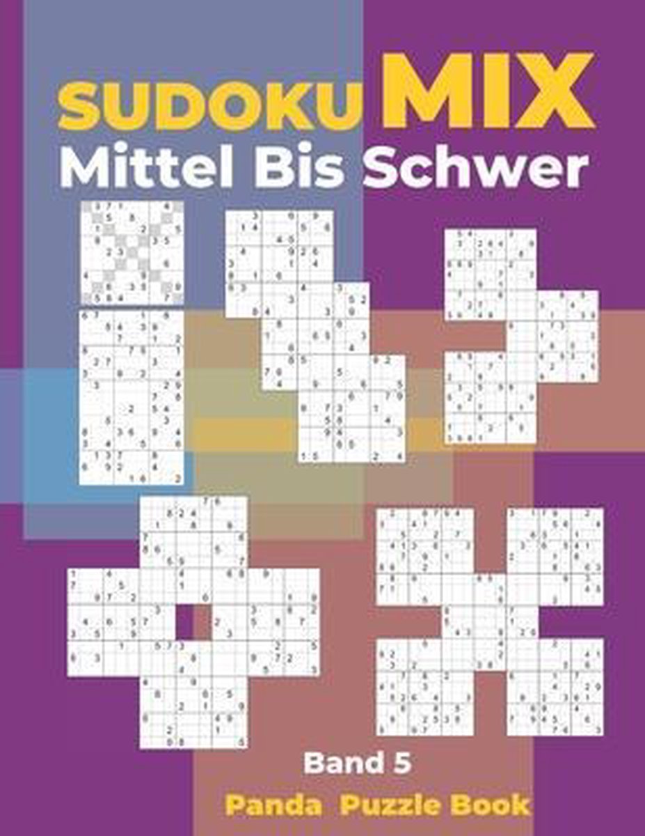 Hoppe snelsn - sudoku mix mittel bis schwer - band 5: 12x12, 16x16, sudoku x, hyper, twins, triathlon, samurai, irregular puzzels voor volwassenen en k