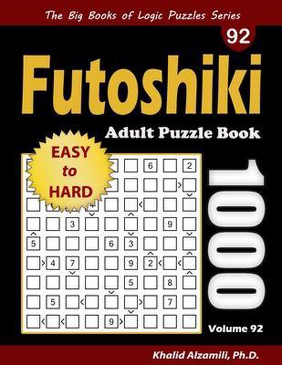 Futoshiki adult puzzle book
