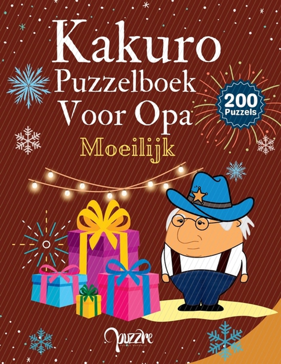 Kakuro puzzelboek voor opa moeilijk