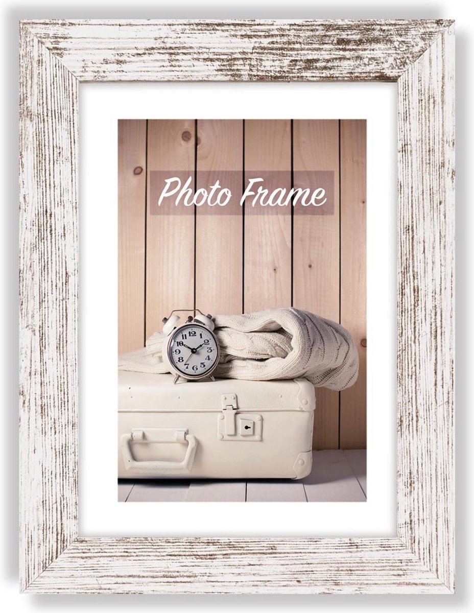 Cadre Photo Zep V21186 Nelson 6 White Wash 18x24 cm