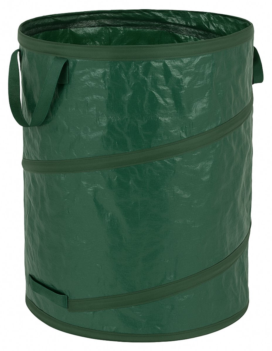 Kinzo tuinafvalzak opvouwbaar 120l – pop-up tuinzak met handgrepen – tuin afvalzak voor bladeren, gft, snoeiafval – stevig kunststof – opvouwbaar – ca. 45x75 cm – compostzak herbruikbaar