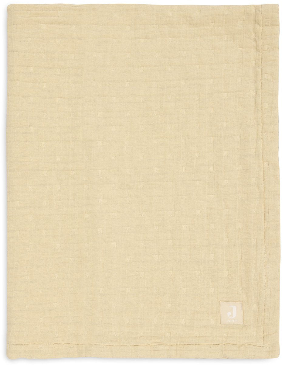Jollein baby deken wieg - 75x100cm - hydrofiel - jacquard - vanilla