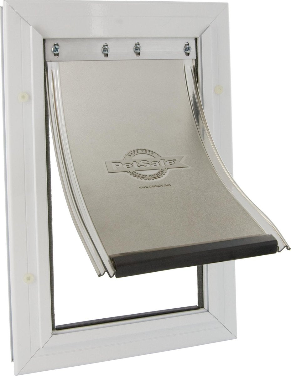 Staywell 620 hondenluik - aluminium - wit