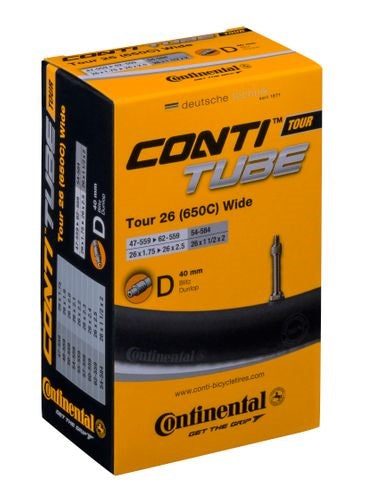 Continental tour 26 wide binnenband, 26x1.75 2.5 , etrto 47 62-559. 54-584, 40mm hollands ventiel