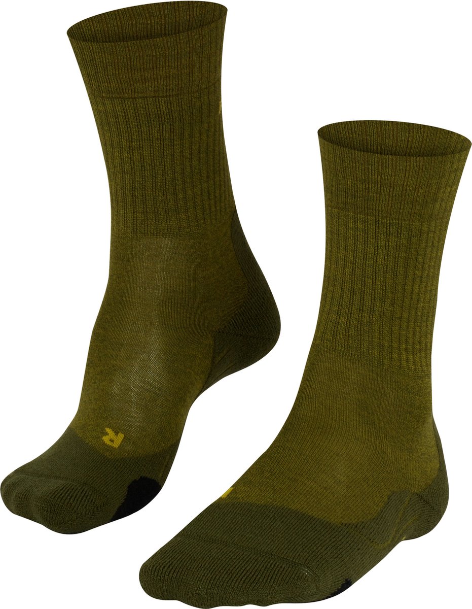 Falke tk2 wool anti-blaar dik wol functioneel materiaal wandelsokken heren groen - maat 42-43