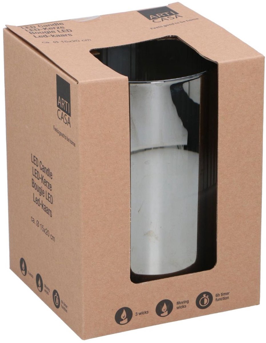 Arti casa glass led candle
